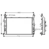 Radiateur, refroidissement du moteur OLA2431 Ava Quality Cooling OLA2431