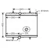 Radiateur, refroidissement du moteur PEA2314 Ava Quality Cooling PEA2314