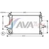 Radiateur, refroidissement du moteur VOA2114 Ava Quality Cooling VOA2114
