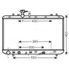 Radiateur, refroidissement du moteur SZA2085 Ava Quality Cooling SZA2085