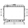 Radiateur, refroidissement du moteur MTA2089 Ava Quality Cooling MTA2089