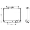 Radiateur, refroidissement du moteur MTA2162 Ava Quality Cooling MTA2162