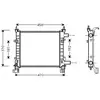 AVA Deutschland GmbH Radiateur moteur pour FORD: Ka (Ref: FDA2260)