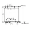 Radiateur, refroidissement du moteur PE2368 Ava Quality Cooling PE2368