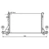 Radiateur, refroidissement du moteur RT2561 Ava Quality Cooling RT2561