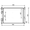 Radiateur, refroidissement du moteur HYA2277 Ava Quality Cooling HYA2277