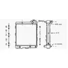 Radiateur, refroidissement du moteur AIA2040 Ava Quality Cooling AIA2040