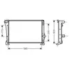 Radiateur, refroidissement du moteur FTA2279 Ava Quality Cooling FTA2279