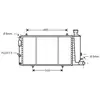 Radiateur, refroidissement du moteur CNA2033 Ava Quality Cooling CNA2033