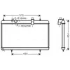 Radiateur, refroidissement du moteur PEA2256 Ava Quality Cooling PEA2256