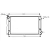 Radiateur, refroidissement du moteur TOA2386 Ava Quality Cooling TOA2386