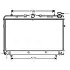 Radiateur, refroidissement du moteur HYA2043 Ava Quality Cooling HYA2043