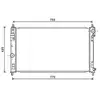 Radiateur, refroidissement du moteur CRA2121 Ava Quality Cooling CRA2121