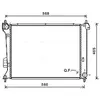 Radiateur, refroidissement du moteur HY2309 Ava Quality Cooling HY2309