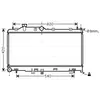 Radiateur, refroidissement du moteur SUA2072 Ava Quality Cooling SUA2072