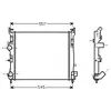 Radiateur, refroidissement du moteur RTA2362 Ava Quality Cooling RTA2362
