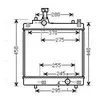 Radiateur, refroidissement du moteur SZA2113 Ava Quality Cooling SZA2113