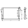 Radiateur, refroidissement du moteur HY2328 Ava Quality Cooling HY2328