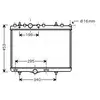 Radiateur, refroidissement du moteur PEA2255 Ava Quality Cooling PEA2255