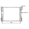 Radiateur, refroidissement du moteur RT2608 Ava Quality Cooling RT2608