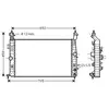 Radiateur, refroidissement du moteur OLA2582 Ava Quality Cooling OLA2582