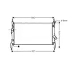 Radiateur, refroidissement du moteur FDA2405 Ava Quality Cooling FDA2405