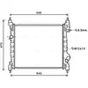 Radiateur, refroidissement du moteur DWA2141 Ava Quality Cooling DWA2141