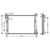 Radiateur, refroidissement du moteur FDA2400 Ava Quality Cooling FDA2400