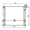 Radiateur, refroidissement du moteur KAA2239 Ava Quality Cooling KAA2239