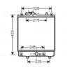 Radiateur, refroidissement du moteur OLA2542 Ava Quality Cooling OLA2542