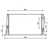Radiateur, refroidissement du moteur DAA2005 Ava Quality Cooling DAA2005