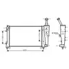 Radiateur, refroidissement du moteur FTA2308 Ava Quality Cooling FTA2308