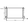 Radiateur, refroidissement du moteur CRA2080 Ava Quality Cooling CRA2080