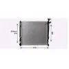 Radiateur, refroidissement du moteur KA2304 Ava Quality Cooling KA2304