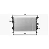 Radiateur, refroidissement du moteur FT2468 Ava Quality Cooling FT2468
