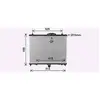 Radiateur, refroidissement du moteur PE2423 Ava Quality Cooling PE2423
