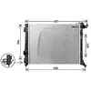 Radiateur, refroidissement du moteur RT2647 Ava Quality Cooling RT2647