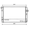 Radiateur, refroidissement du moteur TO2700 Ava Quality Cooling TO2700