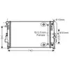 Radiateur, refroidissement du moteur MSA2460 Ava Quality Cooling MSA2460
