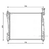 Radiateur, refroidissement du moteur JEA2054 Ava Quality Cooling JEA2054