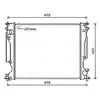Radiateur, refroidissement du moteur TO2717 Ava Quality Cooling TO2717
