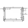 Radiateur, refroidissement du moteur MSA2575 Ava Quality Cooling MSA2575
