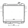 Radiateur, refroidissement du moteur DN2418 Ava Quality Cooling DN2418