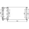 Radiateur, refroidissement du moteur AL2144 Ava Quality Cooling AL2144