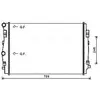 Radiateur, refroidissement du moteur VNA2344 Ava Quality Cooling VNA2344