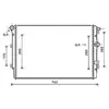 Radiateur, refroidissement du moteur VNA2324 Ava Quality Cooling VNA2324
