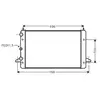 Radiateur, refroidissement du moteur VNA2135 Ava Quality Cooling VNA2135