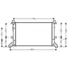 Radiateur, refroidissement du moteur VNA2155 Ava Quality Cooling VNA2155