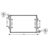 Radiateur, refroidissement du moteur VNA2255 Ava Quality Cooling VNA2255