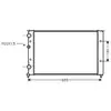 Radiateur, refroidissement du moteur VNA2124 Ava Quality Cooling VNA2124